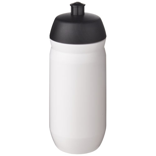 Bouteille de sport publicitaire 500 ml HydroFlex™ noir / blanc